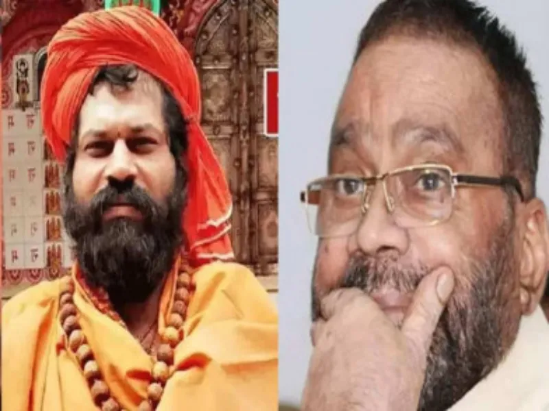 लखनऊ में महंत राजूदास और स्वामी प्रसाद मौर्य के बीच हाथापाई, दोनों पक्षों ने पुलिस से दर्ज करायी शिकायत