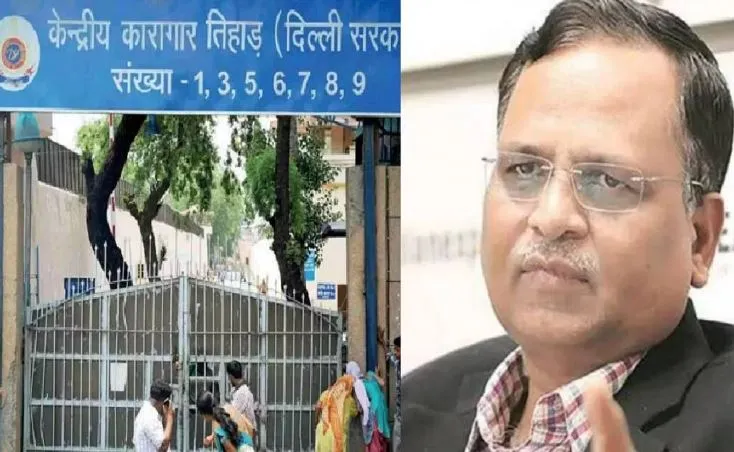 CBI ने की दिल्ली आबकारी नीति घोटाला में तिहाड़ जेल में सत्येंद्र जैन से पूछताछ 