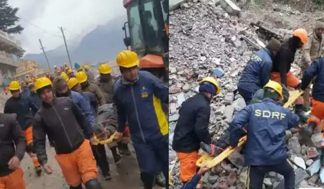 जोशीमठः होटल को तोड़ने के दौरान बैलेंस बिगड़ने से मजदूर खाईं में गिरा, घायल, अस्पताल में भर्ती