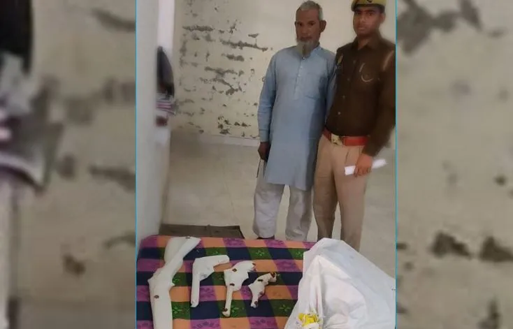 बरेली: शस्त्र बनाने वाली अवैध फैक्ट्री का भंडाफोड़, एक अभियुक्त गिरफ्तार, अन्य दो फरार