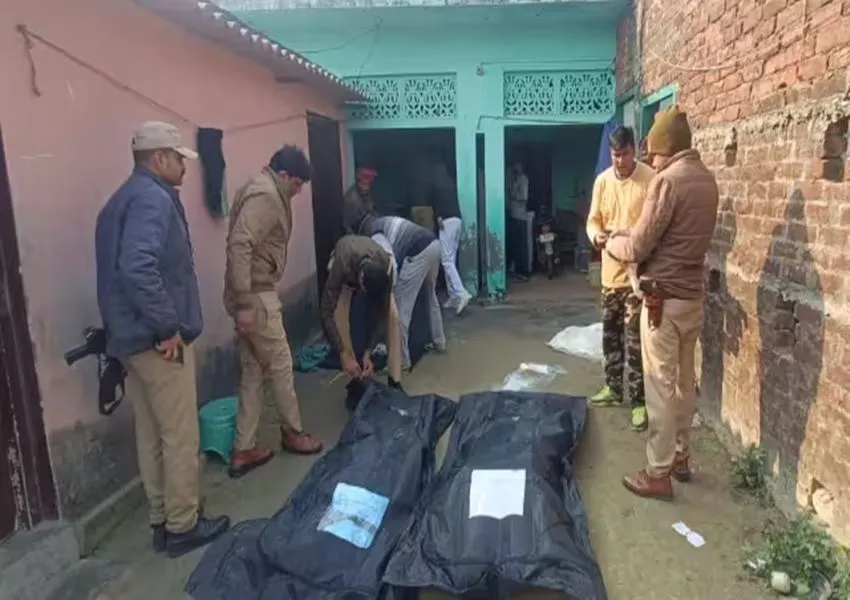 गोरखपुर में पति-पत्नी और दो बच्चों की जलकर मौत, एक ही बेड पर मिला सभी का शव, इलाके में सनसनी