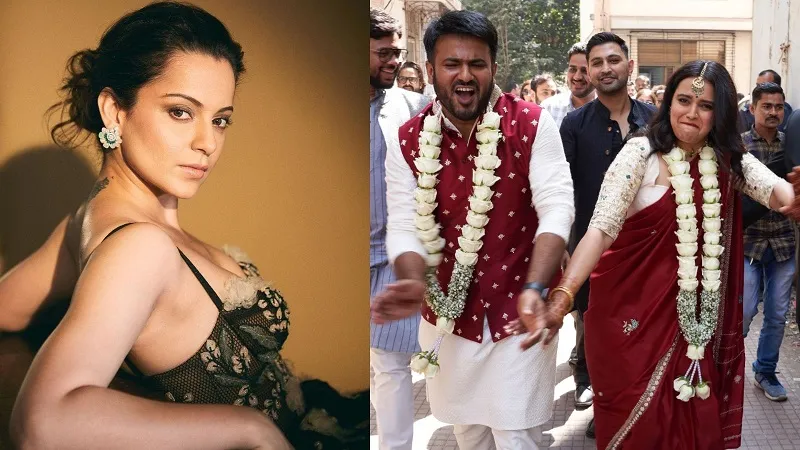 Swara Bhaskar ने कोर्ट मैरिज में पहनी मां की साड़ी और ज्वेलरी, कंगना बोलीं- शादियां दिल से होती हैं