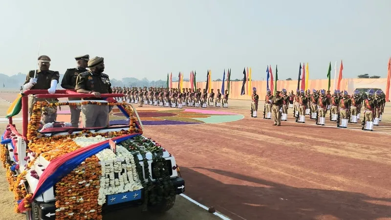 मुरादाबाद : पीटीसी के 55वें स्थापना पर भव्य परेड, डीजी ने ली सलामी