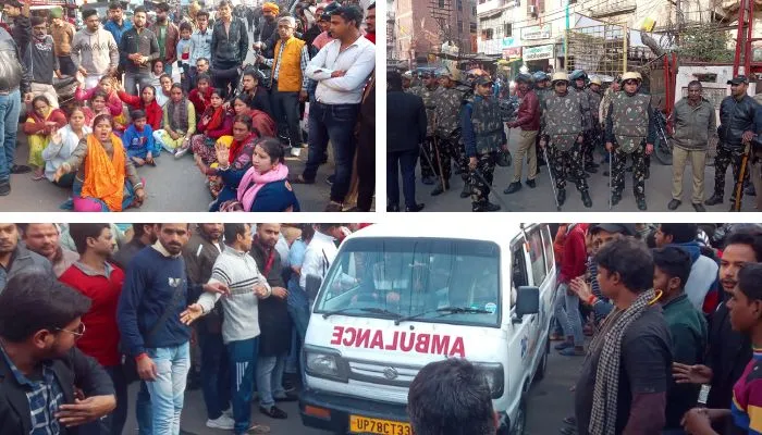 Kanpur में आवारा पशुओं को पकड़ने गई Nagar Nigam टीम को लोगों ने बनाया बंधक, भारी पुलिस बल मौके पर मौजूद