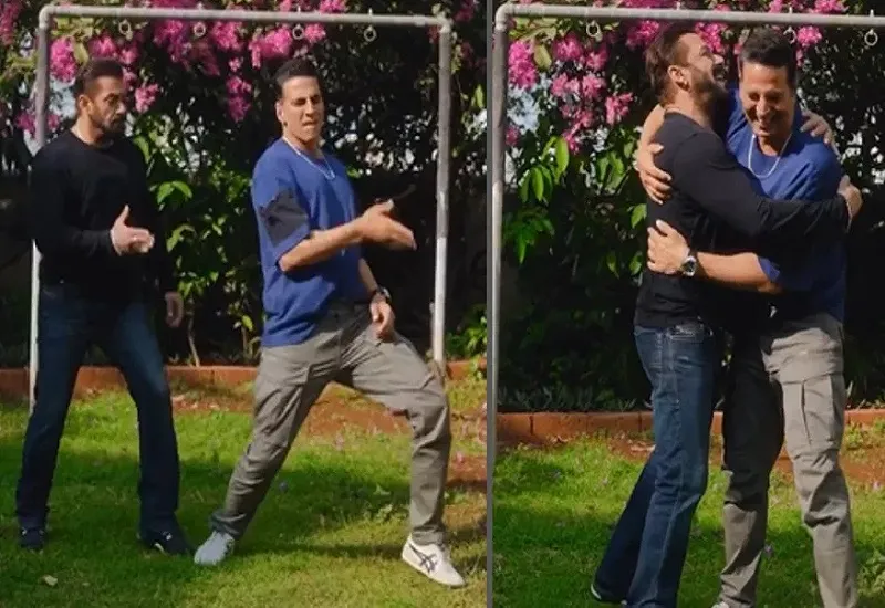 Video : अक्षय कुमार ने सलमान खान के साथ 'मैं खिलाड़ी तू अनाड़ी' गाने पर किया डांस, लोगों को खूब पसंद आया