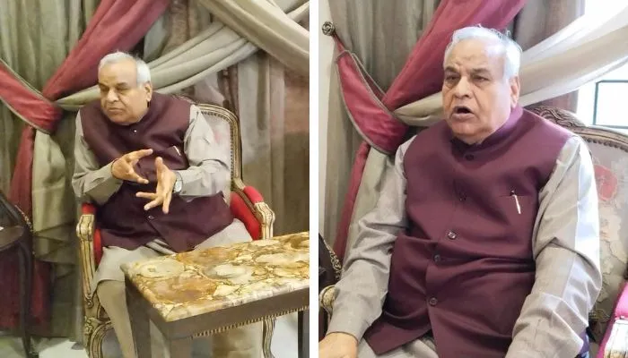कानपुर में सांसद सत्यदेव पचौरी प्रेस वार्ता कर बोले- लालइमली के 650 कर्मियों का बकाया 102 करोड़ बजट में पास