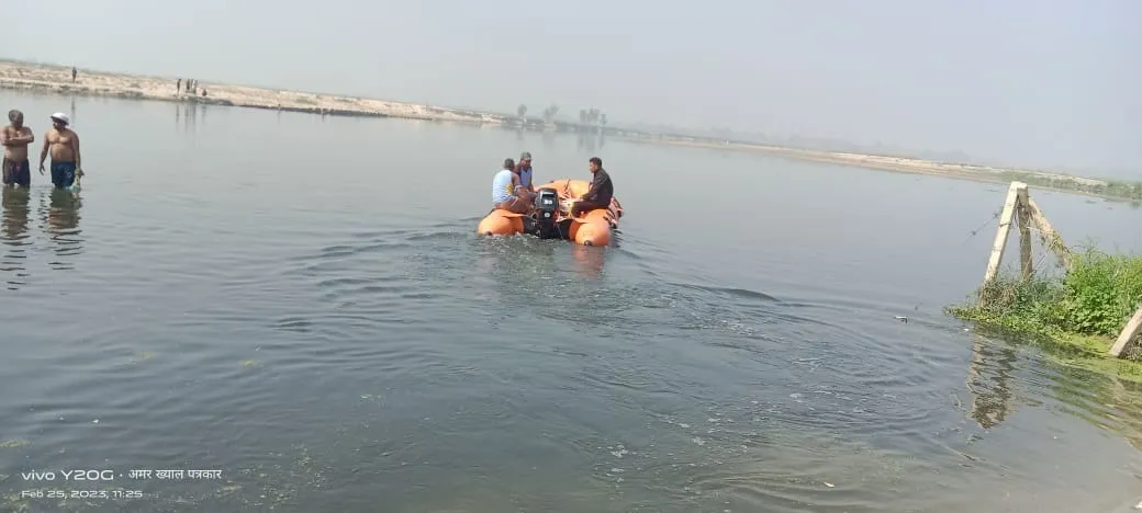 रामपुर: पालेज में सिंचाई करने गया किशोर डूबा, प्रशासन ने किया रेस्क्यू ऑपरेशन