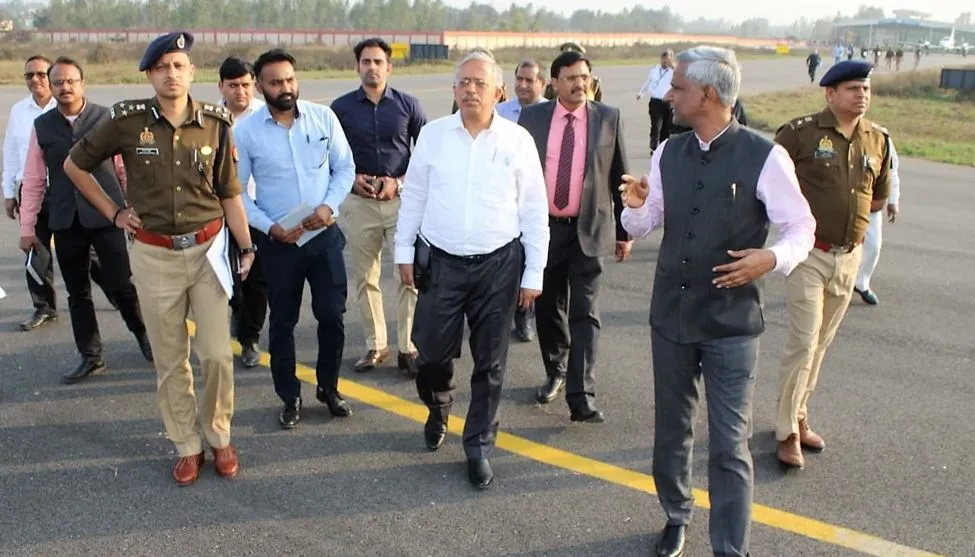 मुरादाबाद: अपर मुख्य सचिव ने देखा हवाई अड्डे का कार्य, जल्द उड़ान की उम्मीद बढ़ी