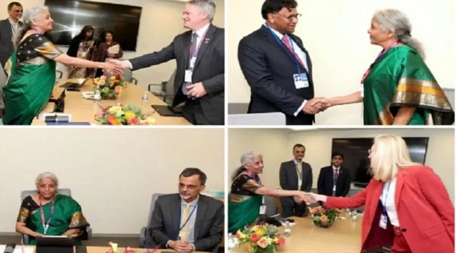 सीतारमण ने फ्रांस और दक्षिण कोरिया के वित्त मंत्रियों से की द्विपक्षीय चर्चा