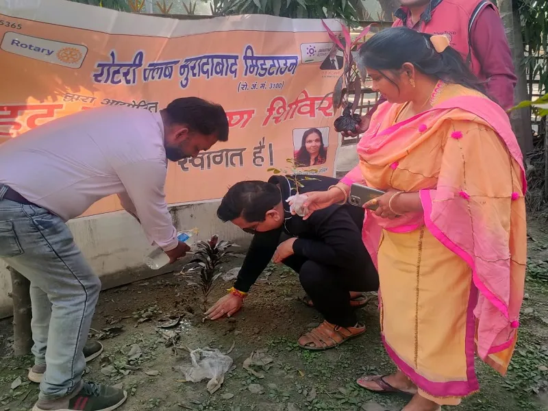 मुरादाबाद : पौधरोपण कर मनाई रोटरी की 118वीं वर्षगांठ, संरक्षण का लिया संकल्प