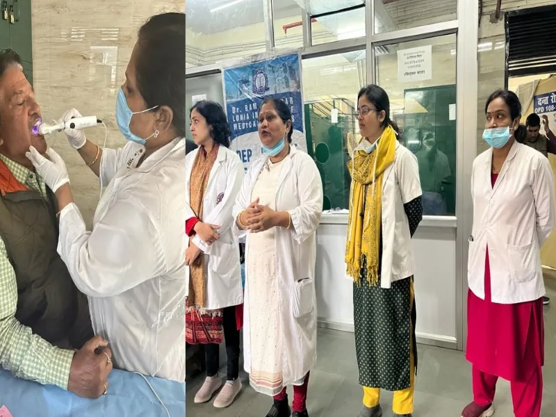 लोहिया संस्थान : मुंह के कैंसर को लेकर किया जा रहा जागरूक