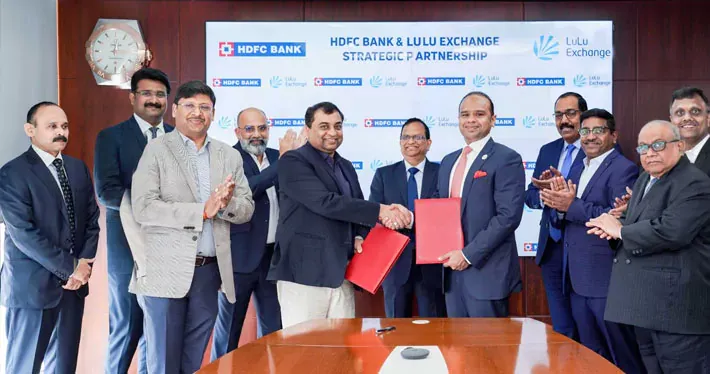 HDFC बैंक और लुलु एक्सचेंज में हुई साझेदारी