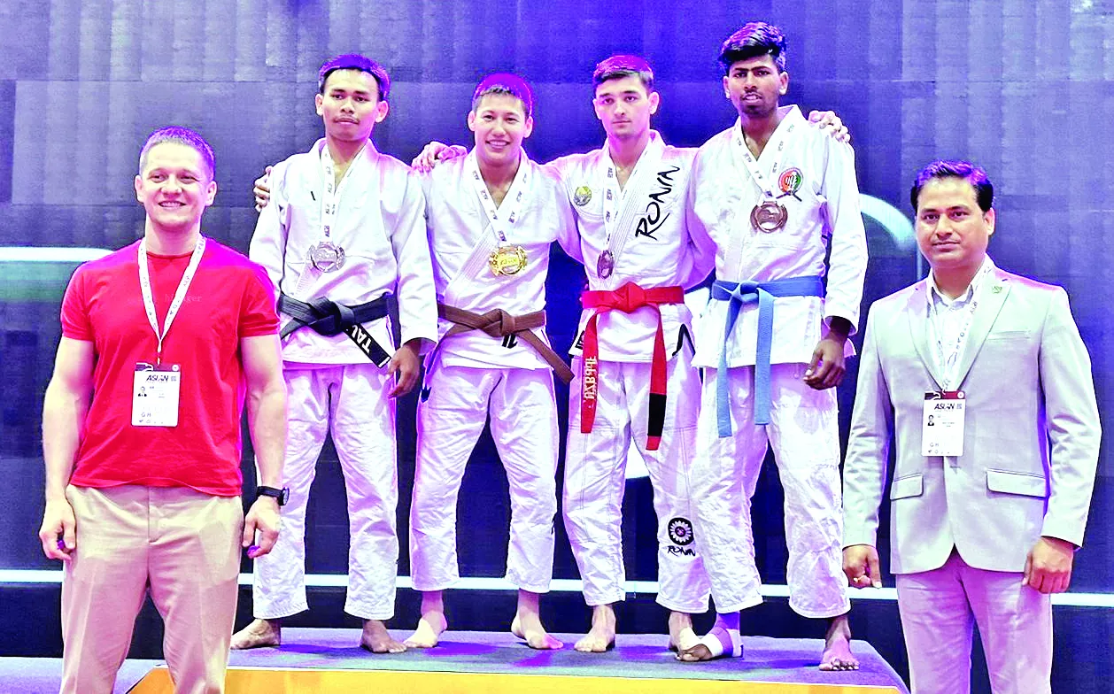 रुद्रपुर: अंतरराष्ट्रीय सातवीं एशियन जु-जित्सु में भारतीय खिलाड़ियों ने जीते छह कांस्य