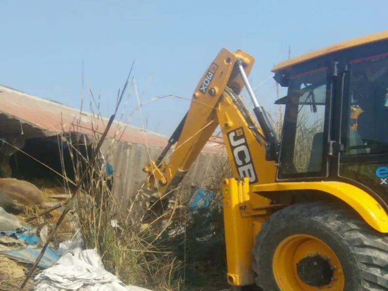 प्रयागराज: गोवंश से भरा कंटेनर हाइवे पर पलटा, 16 की मौत, 4 घायल 