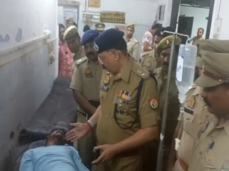 Encounter: हरदोई में 25 हजार का इनामी बदमाश पुलिस मुठभेड़ में घायल   