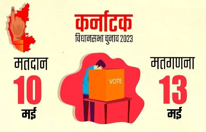 कर्नाटक में 10 मई को मतदान, भाजपा को वापसी तो कांग्रेस को सत्ता पाने की आस 