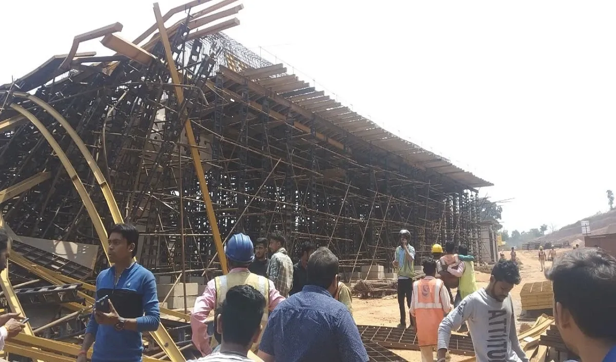 हिमाचल प्रदेश के हमीरपुर में निर्माणाधीन पुल ढहा, कोई हताहत नहीं