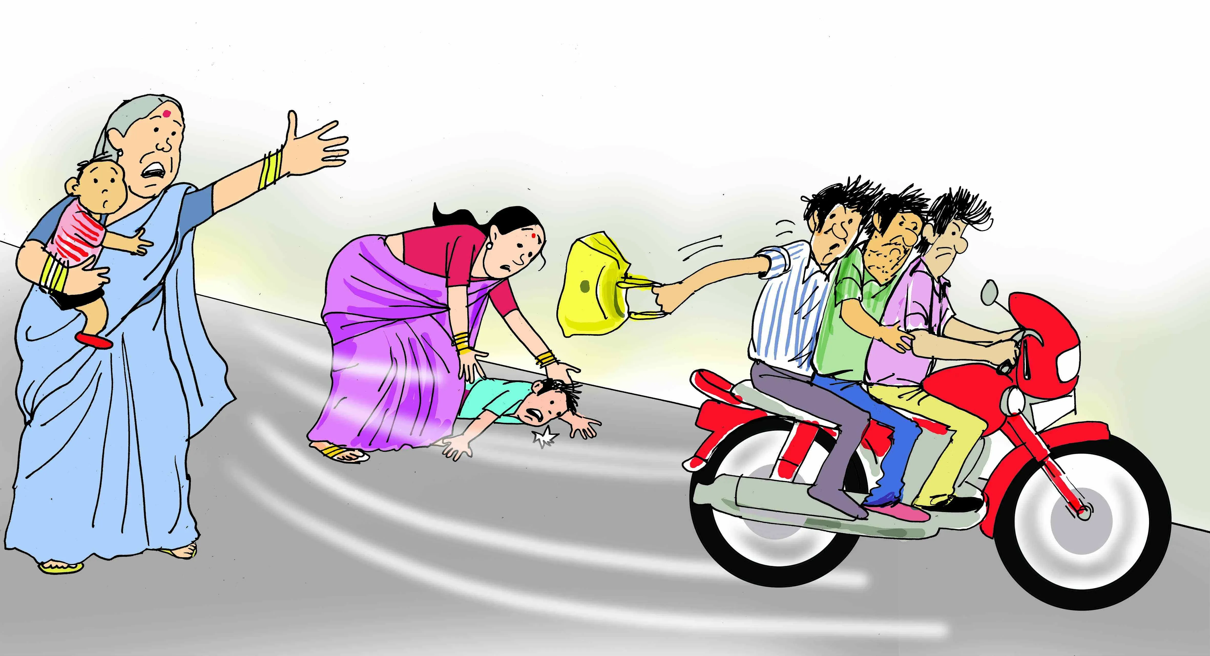 रुद्रपुर: बाइक सवारों ने महिला का बैग छीना 