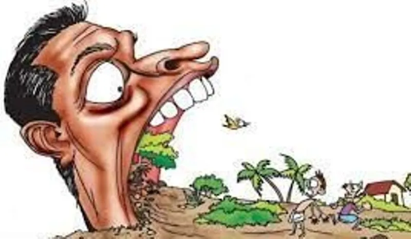 बाजपुर: ग्राम प्रधान पर भूमि कब्जाने का आरोप, ग्रामीणों ने किया प्रदर्शन