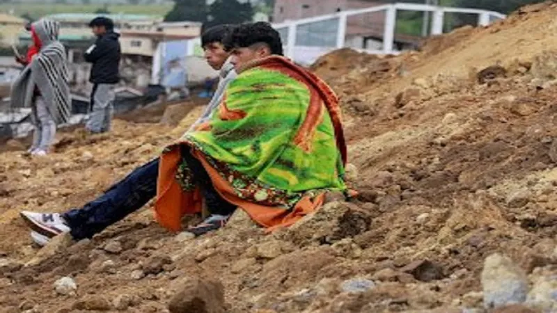 Ecuador में भूस्खलन में सत्रह लोगों की मौत, 37 घायल 