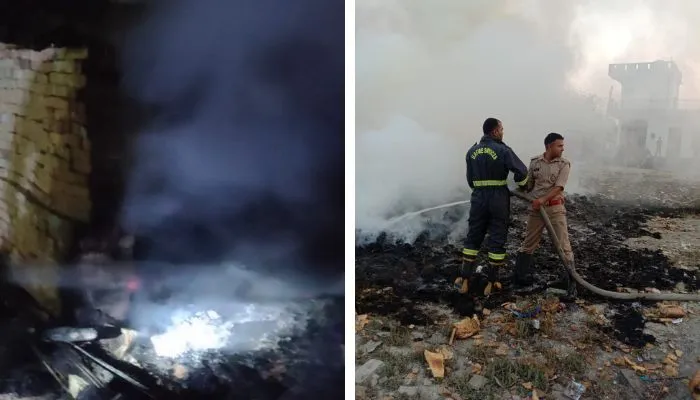 Fire In UP : होली पर कई इलाकों में लगती रही आग, दौड़ते रहे दमकल कर्मी, लाखों का नुकसान