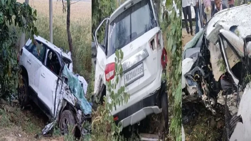 हिसाह में तेज रफ्तार कार पेड़ से टकराई, छह युवकों की मौत 