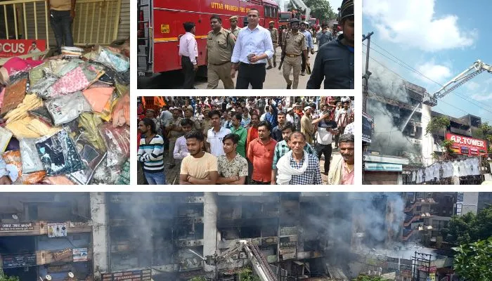 Kanpur Fire: EID को लेकर रखा था खरबों का माल, 90 प्रतिशत दुकानों का बीमा नहीं, एक किमी एरिया को किया गया सील