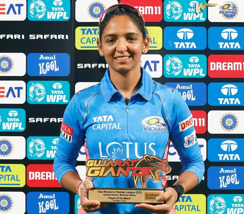 WPL 2023 : जीत के बाद हरमनप्रीत कौर बोलीं- कप्तानी का दरोमदार सर्वश्रेष्ठ प्रदर्शन करने के लिए प्रोत्साहित करता है  