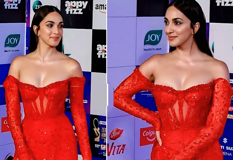 Kiara Advani Photos : रेड गाउन, कातिल अदाएं...कियारा आडवाणी ने गिराईं हुस्न की बिजलियां