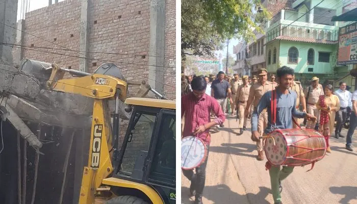 Banda: Mafia Mukhtar Ansari के दो मददगारों पर गरजा योगी का बुलडोजर, नक्शा पास न होने पर भी कराया था अवैध निर्माण