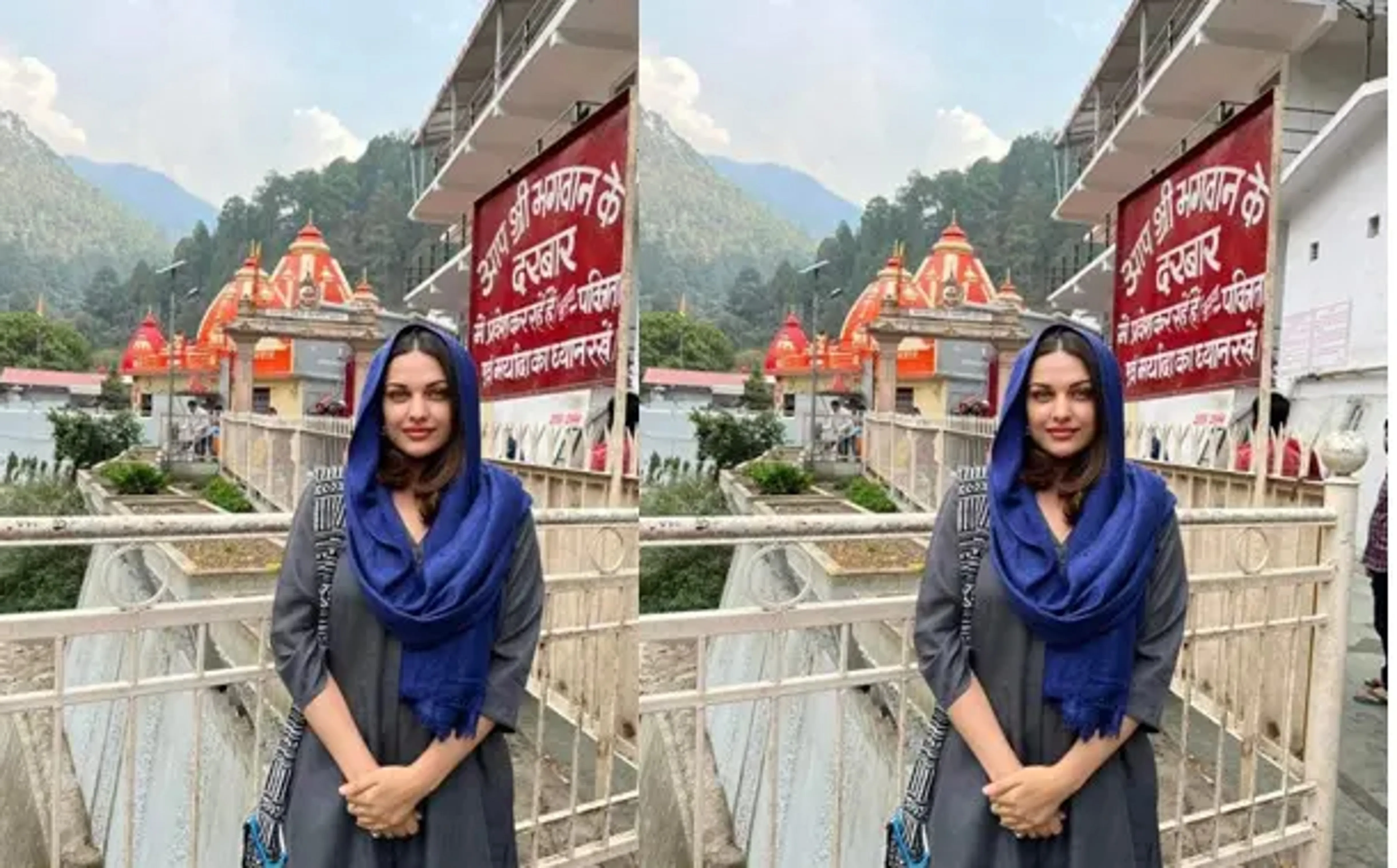 भवाली: पंजाबी फिल्म अभिनेत्री और बिगबॉस प्रतिभागी हिमांशी पहुंची बाबा नीम किरोली धाम 