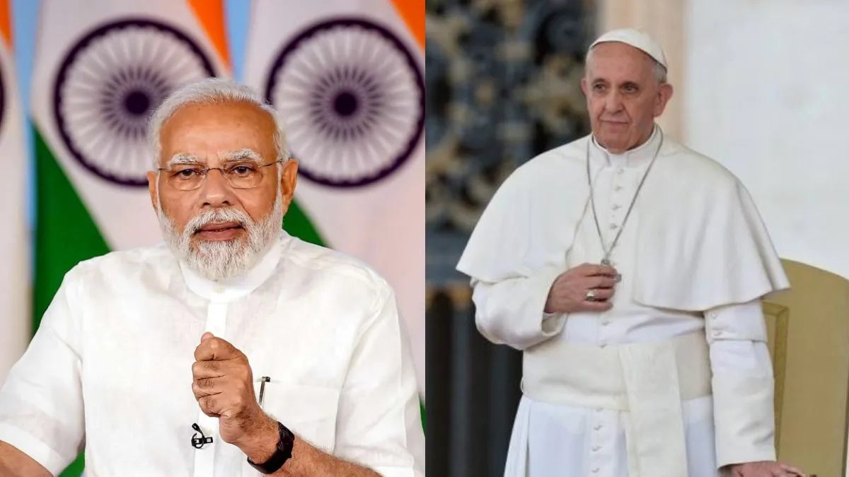 प्रधानमंत्री नरेंद्र मोदी ने की ईसाई धर्म गुरु पोप फ्रांसिस के जल्द स्वस्थ होने की कामना 