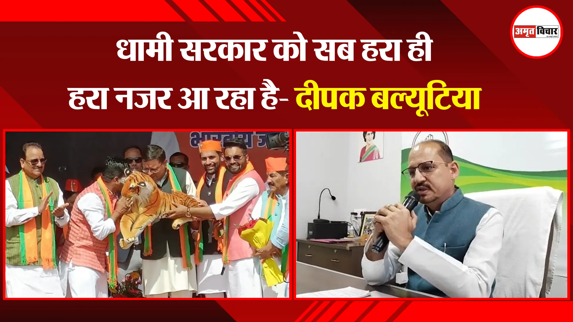 हल्द्वानी: धामी सरकार को सब हरा ही हरा नजर आ रहा है- दीपक बल्यूटिया