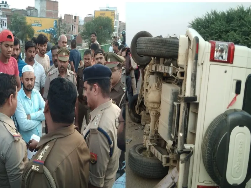 प्रयागराज: बोलेरो की चपेट में आये दो बाईकसवार, तीन गम्भीर