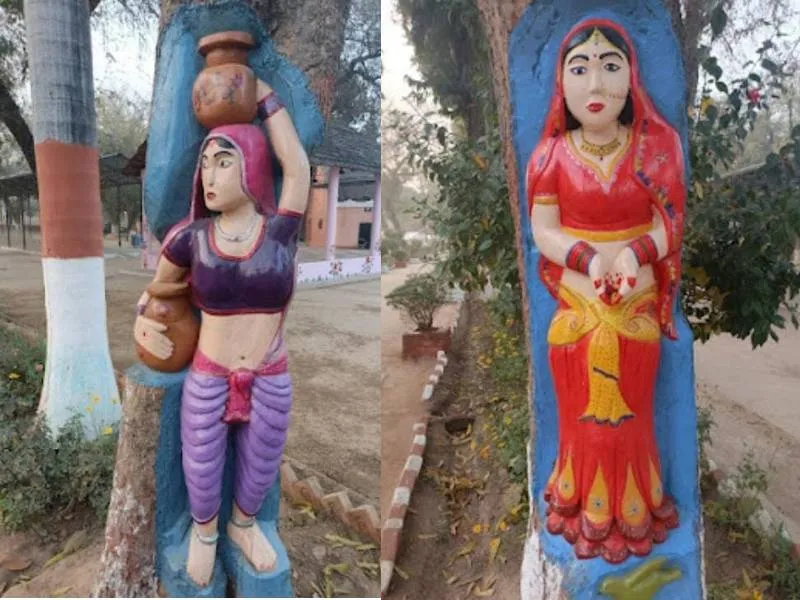 प्रयागराज: बंदी ने पेड़ के तने पर दिखाई अद्भुत कारीगरी, देखें तस्वीरें