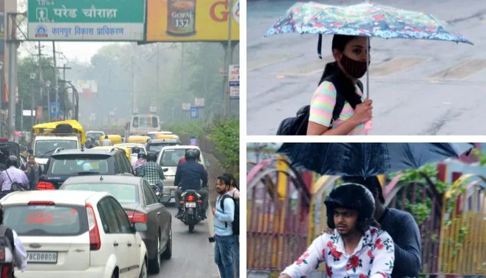 Kanpur Weather Today:  मौसम के करवट लेते ही छाए काले बादल, तेज हवा के साथ रिमझिम फुहार ने मौसम को किया खुशनुमा