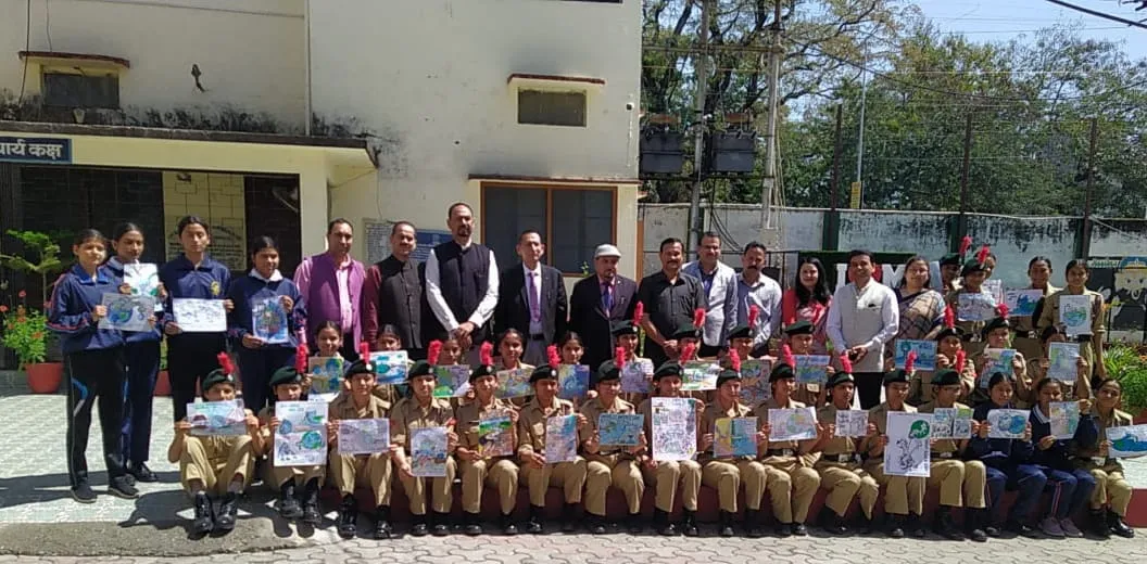 हल्द्वानी: विश्व जल दिवस पर एमबीपीजी में पोस्टर प्रतियोगिता