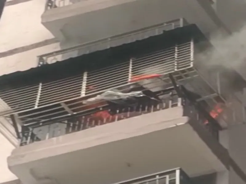 लखनऊ : फ्लैट में लगी आग, आठ लाख का नुकसान