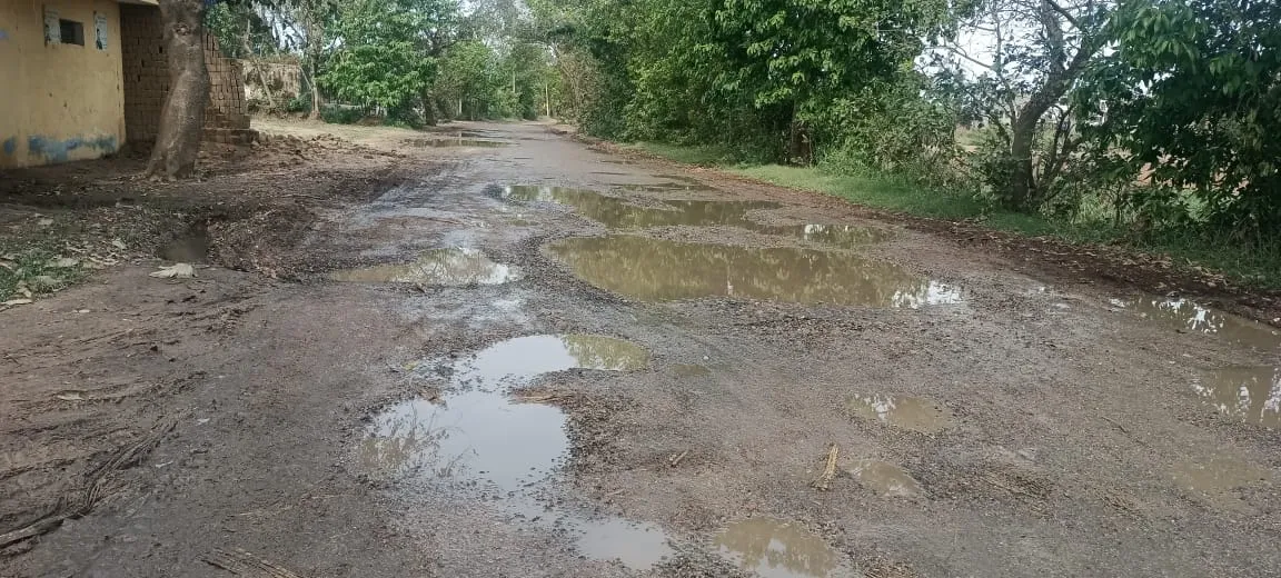 बरेली: छह महीने में ही गड्ढों में तब्दील हुआ राजघाट-औरंगाबाद मार्ग