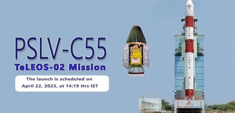 PSLV-C55/TeleOS-2 मिशन के लिए उलटी गिनती शुरू