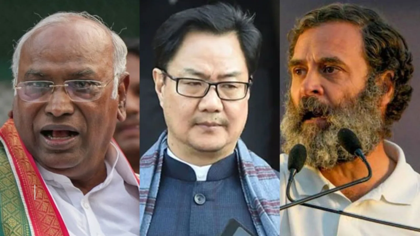 राहुल के साथ कांग्रेस नेताओं के सूरत जाने की रिजिजू ने की निंदा, खड़गे ने बताया समर्थन का प्रतीक 