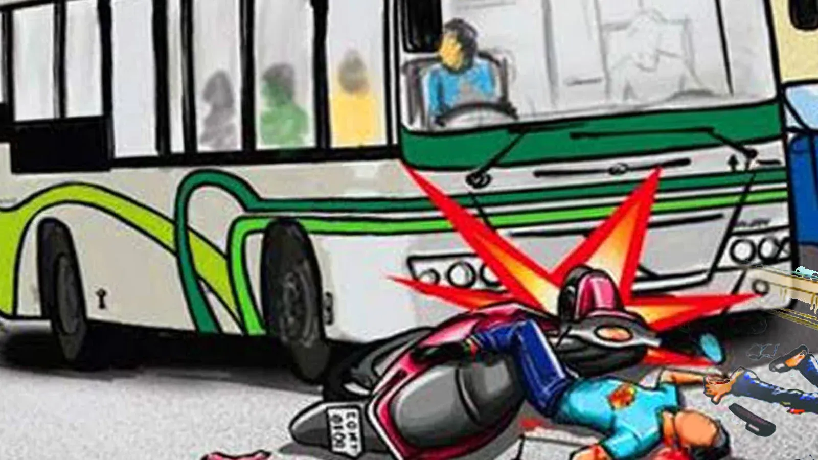 हल्द्वानी: बस के नीचे आई स्कूटी, चालक बस समेत फरार