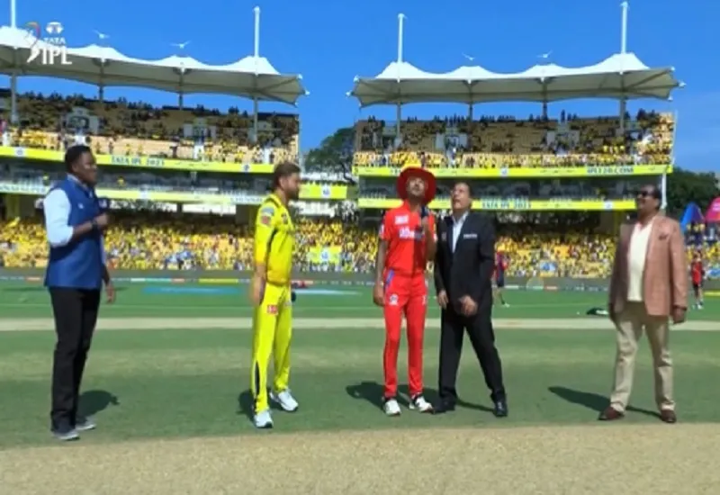 IPL 2023 : चेन्नई सुपर किंग्स ने पंजाब किंग्स के खिलाफ बल्लेबाजी का फैसला किया 