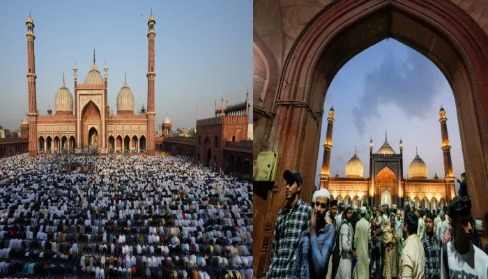 दिल्ली में ईद पर मस्जिदों एवं ईदगाहों में विशेष नमाज अदा की गई, लोगों ने एक-दूसरे को मुबारकबाद दी 