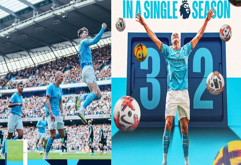 Premier League : मैनचेस्टर सिटी की जीत में चमके एर्लिंग हैलेंड, बनाया एक और रिकॉर्ड 