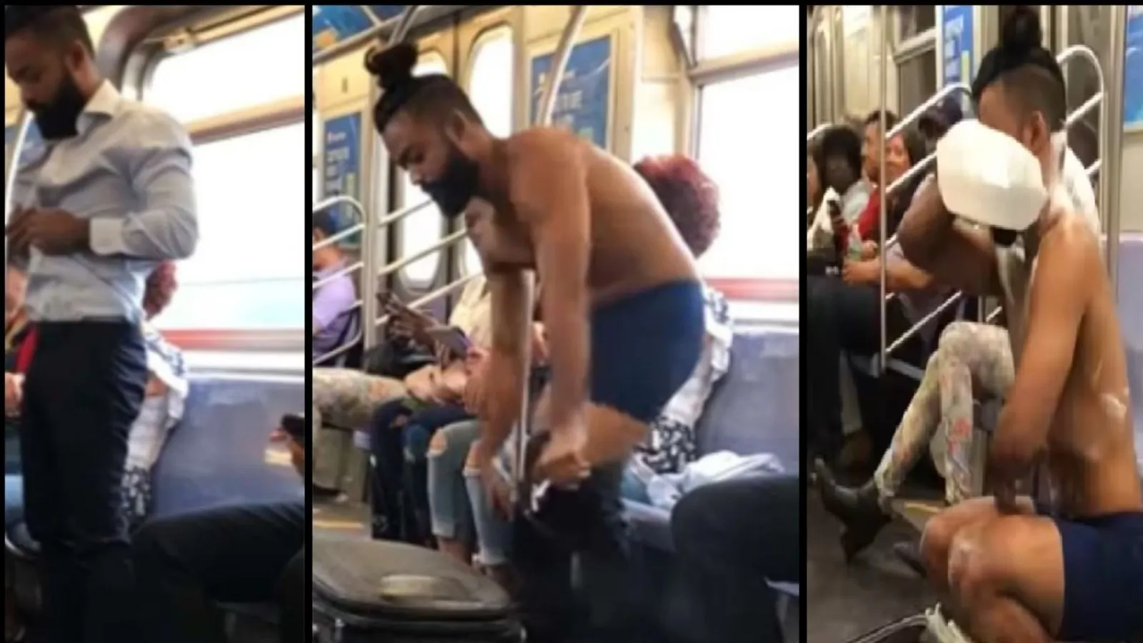 Video : कपड़े खोले, साबुन लगाया और मेट्रो ट्रेन में नहाने लगा शख्स, लड़कियों से एक कदम आगे निकला बंदा