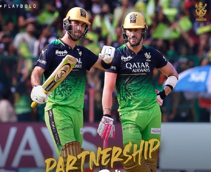 IPL 2023 :  ग्लेन मैक्सवेल-फाफ डू प्लेसी ने खेली शानदार पारी, राजस्थान ने आरसीबी को 189 रनों पर रोका 