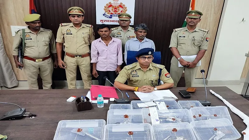 मुरादाबाद : ऑन डिमांड तमंचा बनाने के खेल का भंडाफोड़, दो आरोपी गिरफ्तार