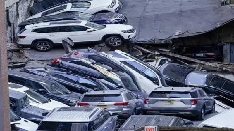 अमेरिका में पार्किंग गैराज ढहने से एक की मौत, पांच घायल... लोगों ने बताया- भूकंप जैसा महसूस हुआ 