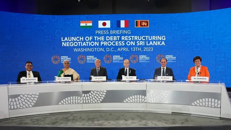 श्रीलंका के कर्ज के मामले पर वाशिंगटन में उच्चस्तरीय बैठक, जापान-फ्रांस के वित्त मंत्री भी रहे उपस्थित 